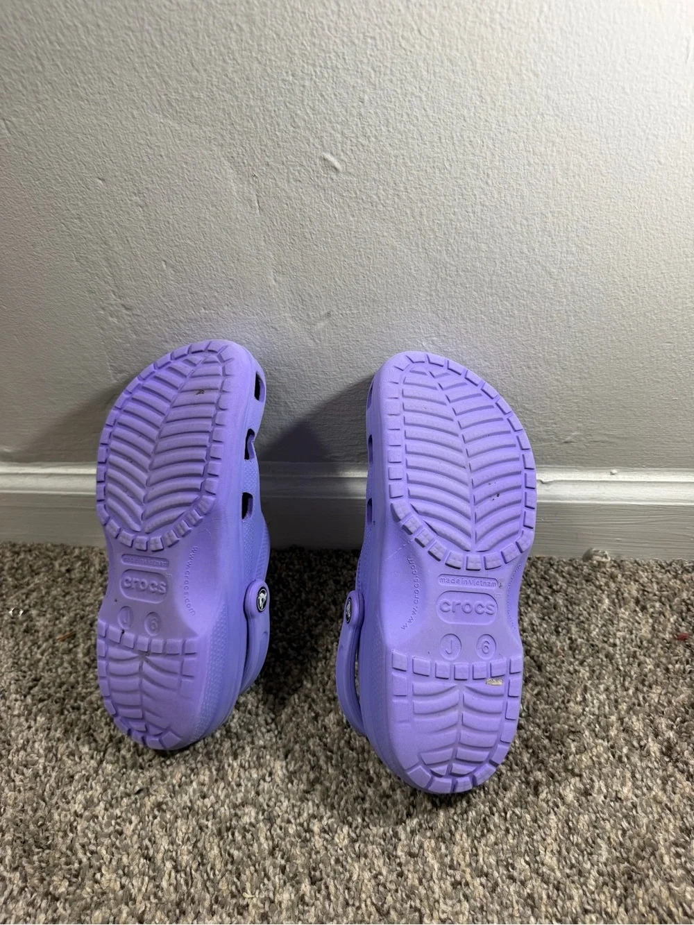 CROCS Kids Lavender Classic Clog Sandals